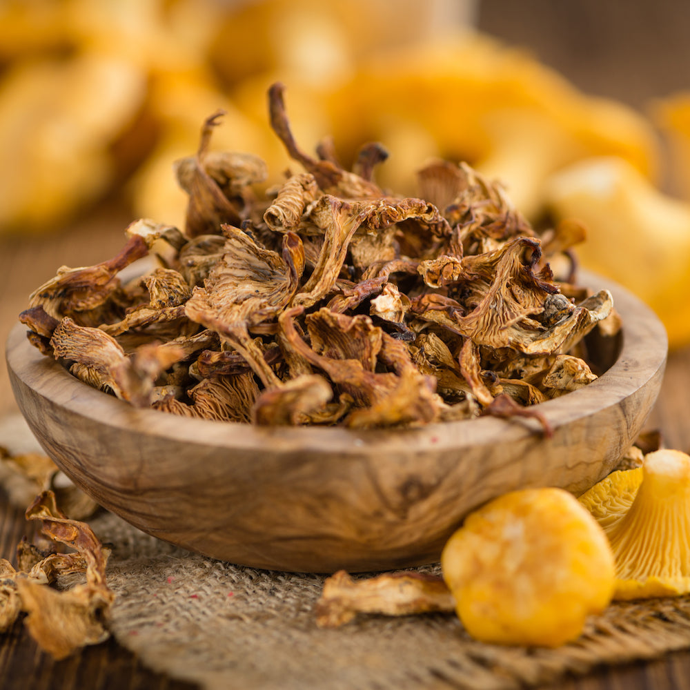 Yellow Chanterelle (wild foraged) - Dried - Grade A