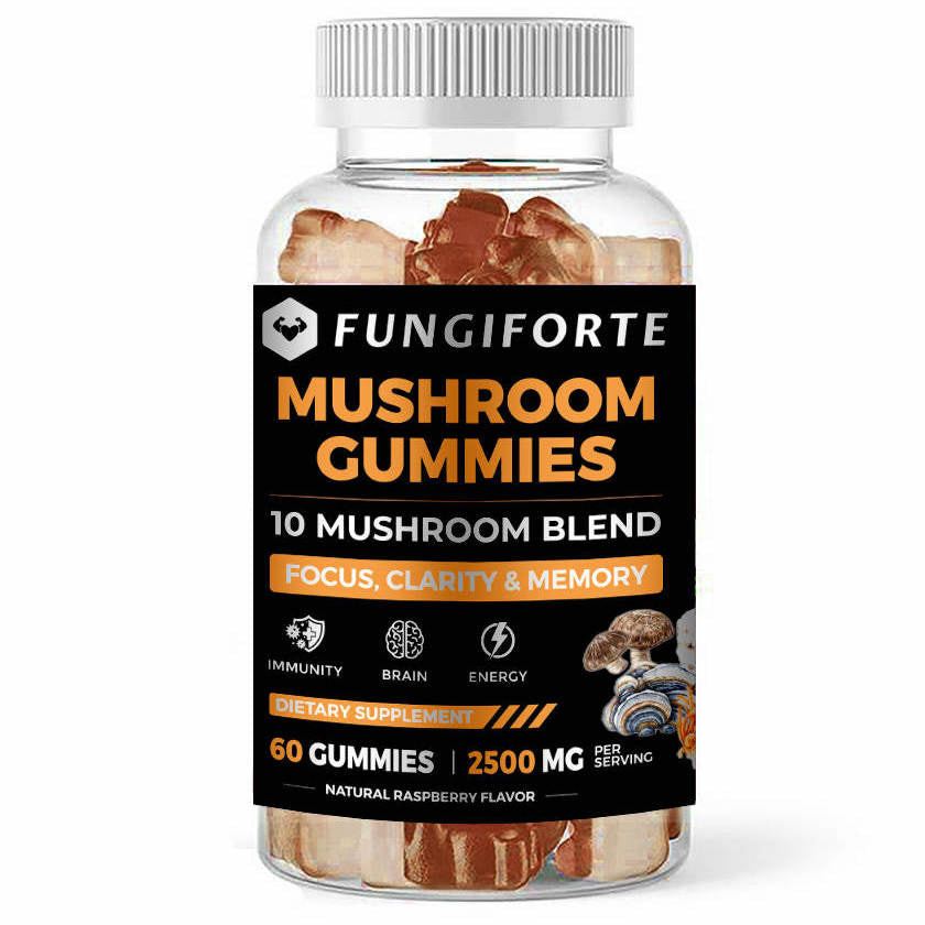 Mushroom Gummies 10-in-1 Blend 1250mg - 60 stuks