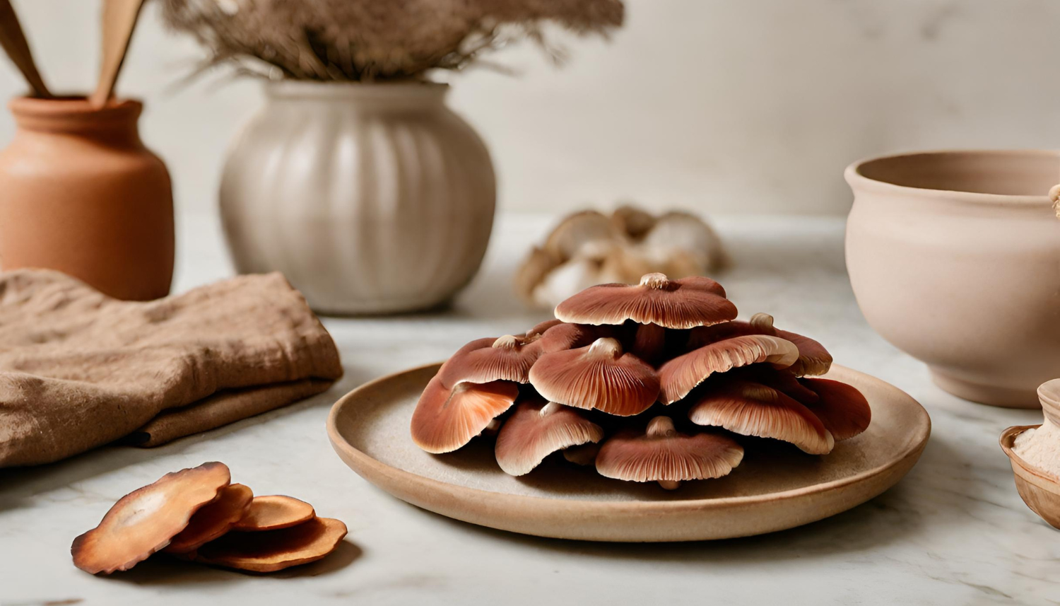 Different forms of Reishi in Kitchen