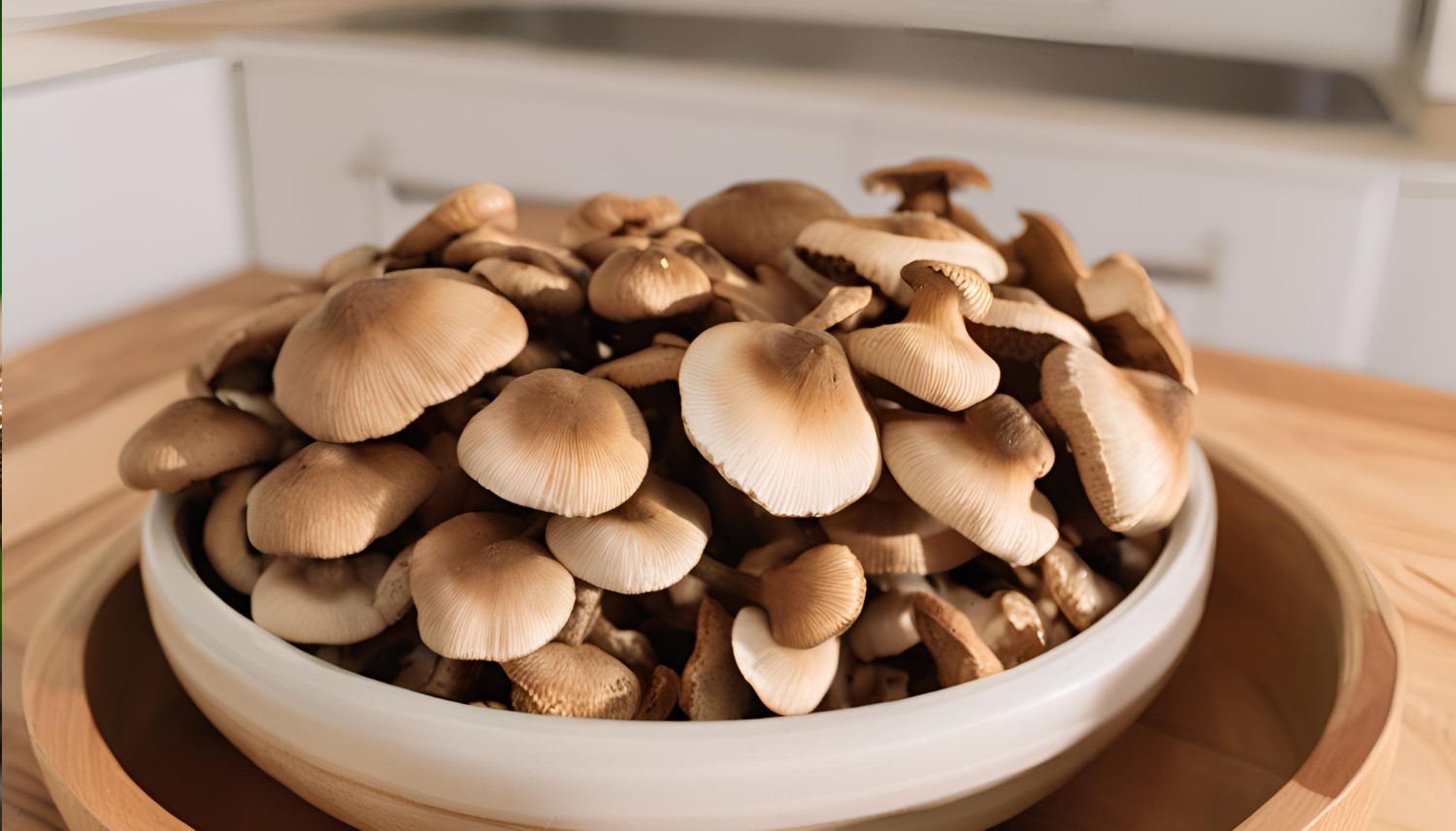 Shiitake-paddestoelen in de keuken