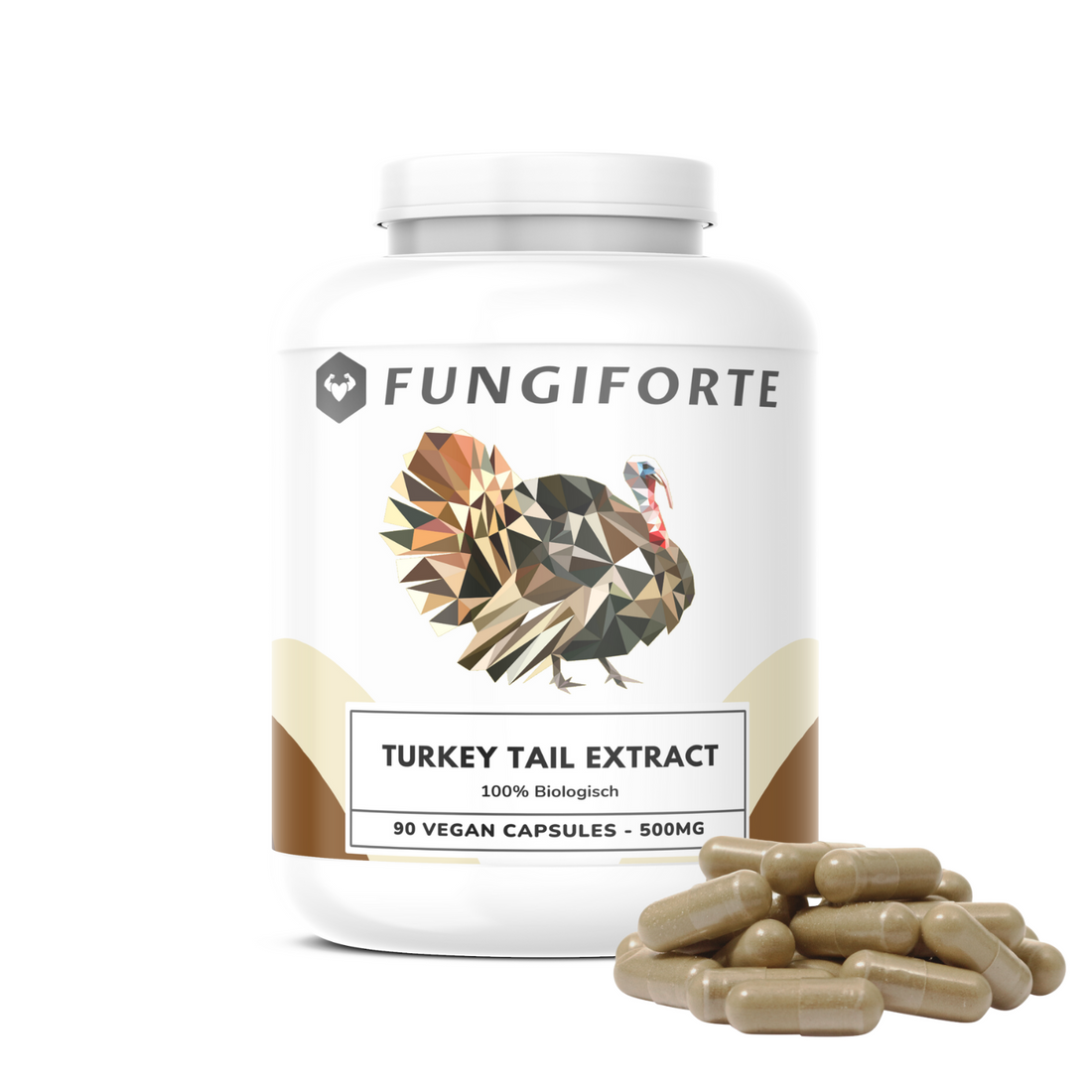 Turkey Tail Extract 500mg (biologisch) - 90 stuks